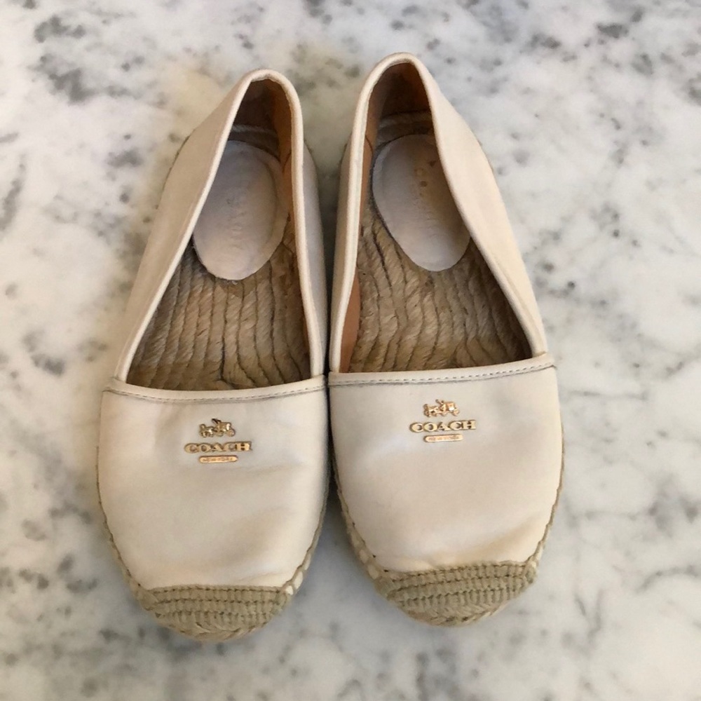 Coach leather slides 6B